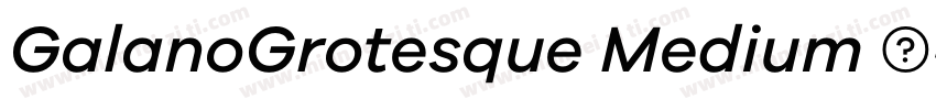 GalanoGrotesque Medium 中字体转换